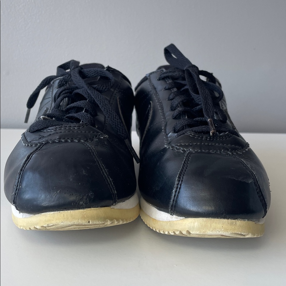Nike ‘Classic Cortez' Black Leather women’s casual sneakers size 10 - Picture 8 of 16